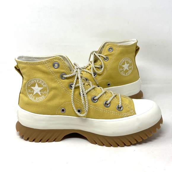 Converse Lugged 2.0 Utility Women's Sneakers High Trailhead Gold Canvas A03500C - Picture 4 of 9